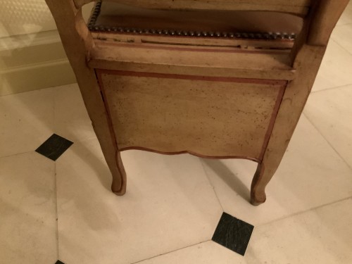 Chaise de commodité, époque Régence - Danièle Fontaine Antiquaire