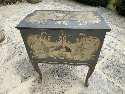 XVIIIe siècle - Bureau de pente d’enfant, estampillé LEROY Félix maître en 1749