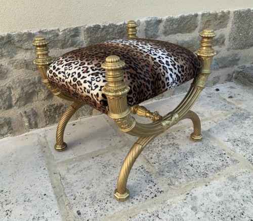  - Gilded wood ceremonial stool