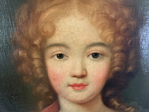 Portrait présumé de Marie Anne de Bourbon dite Mademoiselle de Blois, fin XVIIe  - Tableaux et dessins Style Louis XIV