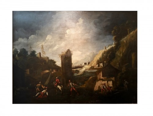 Paysage marin avec ruines - Antonio Travi called Le Sestri (1608 -1665)