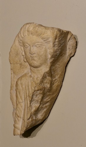 Low relief of a young woman - East Roman Art, Palmyra - Ancient Art Style 