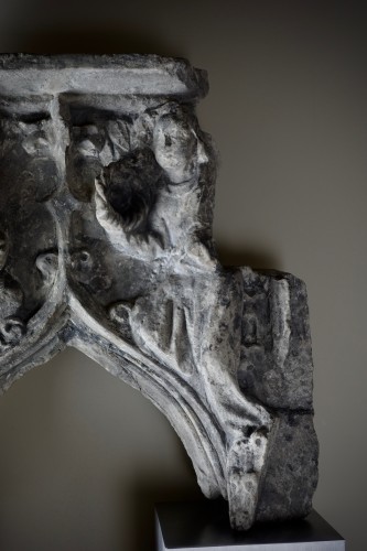 Haut-relief gothique – Languedoc, première moitié du XVe siècle - Sculpture Style Moyen Âge