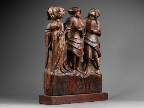 Group of altarpiece - engraved by the sign of Antwerp hand- 16th century - Sculpture Style Renaissance