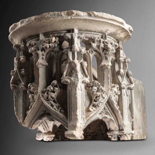 Microarchitecture gothique - Nord de la France, XVe siècle - Sculpture Style Moyen Âge