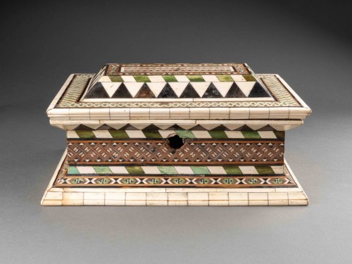 Embriachi workshop marquetry casket - Northern Italy, 15th century - Renaissance