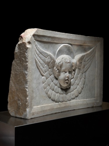 Sculpture  - Winged Cherub - 15th century, cercle of Jacopo della Pila 