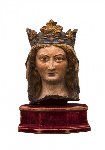 Crowned Head - Île-de-France, first half of 14th century