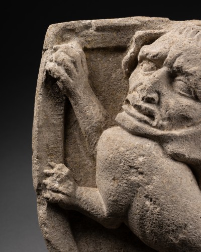 Renaissance - Manticore inscrite dans un blason, Allemagne XVIe siècle
