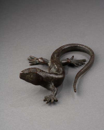 Bronze salamander  - Italy 18th century - Curiosities Style Renaissance