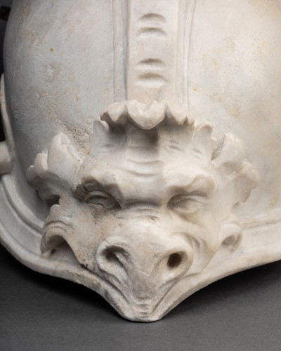 Sculpture  - Marble Helmet - France, 17th century?
