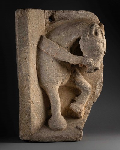 Conversion of Saint Hubert  - Northern France c. 1400–1420 - Sculpture Style Middle age