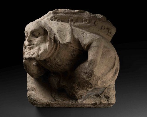 Sculpture  - Gothic Corbel - France 15th century