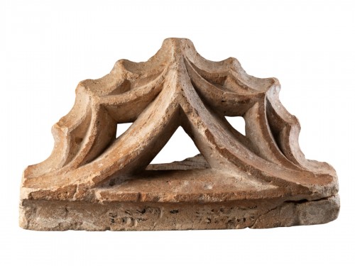 Trilobed Gable with Plain Copings, France 14th–15th century