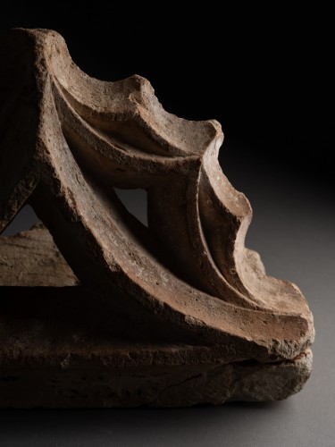 Trilobed Gable with Plain Copings, France 14th–15th century - Middle age