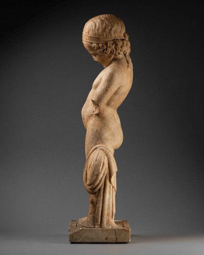Young Boy - after Charles-Antoine Bridan - Sculpture Style 