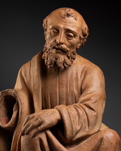 Saint Joseph, attribué à Fra Mattia della Robbia - Sculpture Style Renaissance