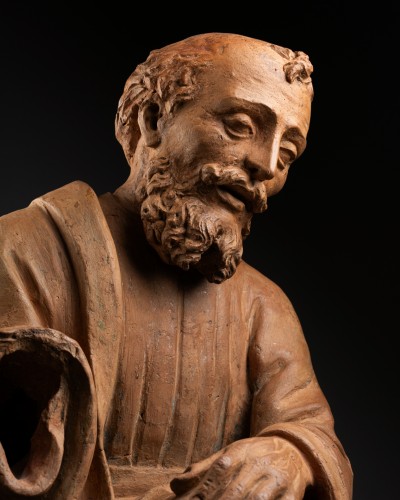 Sculpture Sculpture en Terre cuite - Saint Joseph, attribué à Fra Mattia della Robbia