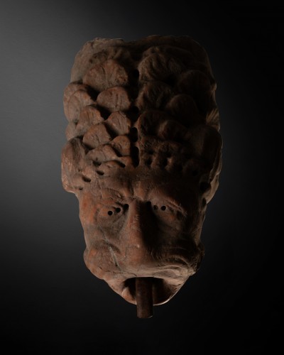 Lion protome-Architectural fragment from a fountain - Italy, 12th century - Sculpture Style Middle age