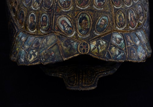 Carapace de tortue peinte et doré - Dei Bardi Art