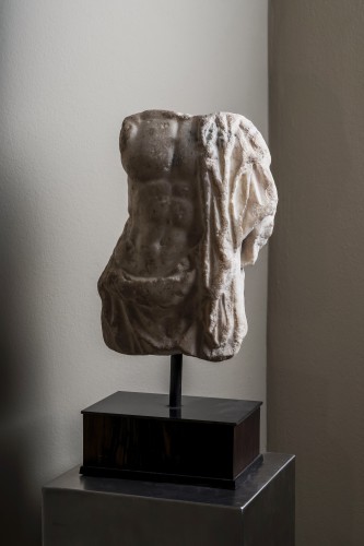 Ancient Art  - A Roman marble torso of Asklepios, circa 2nd century A.D.