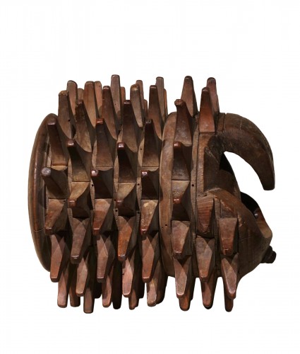 Brassard sculpté pour le "jeu du Ballon" - Rome XVIIe siècle