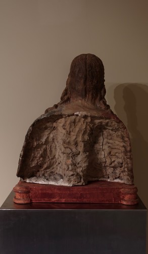 Buste de Christ Rédempteur en terre-cuite polychrome - vers 1490-1500 - Dei Bardi Art