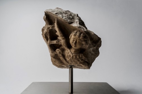 Ange - Espagne XVe siècle - Sculpture Style Moyen Âge