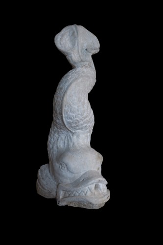 Dauphin de fontaine - Italie XVIIe siècle - Sculpture Style Renaissance