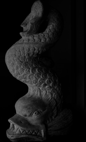 XVIIe siècle - Dauphin de fontaine - Italie XVIIe siècle