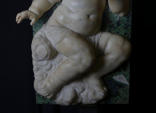 Sculpture Sculpture en Marbre - Carlo Marcellini (Florence 1644 – 1713) - Putto