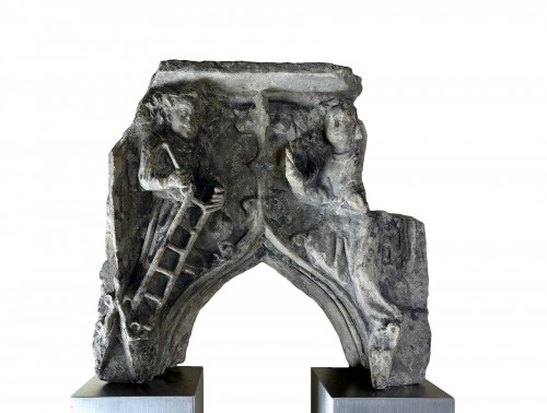Element d’architecture en pierre sculptée – France ou Flandres, XV siècle