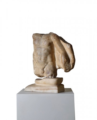 Torse de satyre en marbre - Art Romain, II siècle