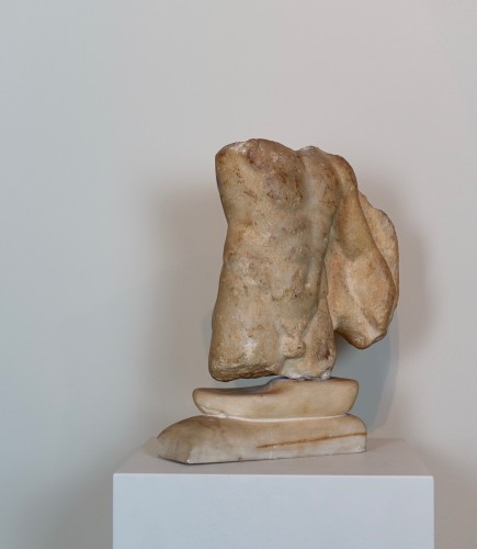 Torse de satyre en marbre - Art Romain, II siècle - Dei Bardi Art