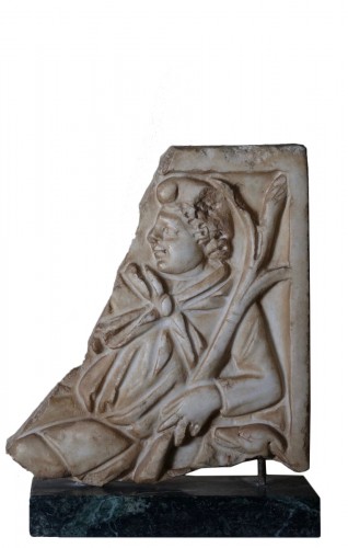 Relief en marbre représentant le jugement de Pâris - III siècle après J.C.