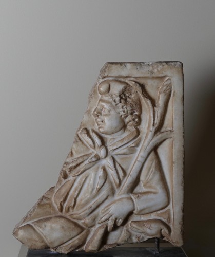 Roman marble relief depicting de Judgement of Paris - 3rd century AD - Ancient Art Style 