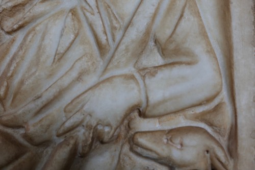 Ancient Art  - Roman marble relief depicting de Judgement of Paris - 3rd century AD