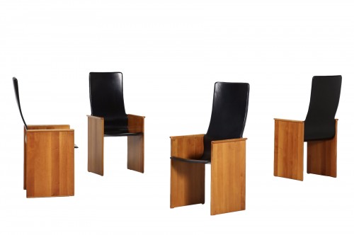 Afra et Tobias Scarpa pour Stildomus - chaises Torcello 1964