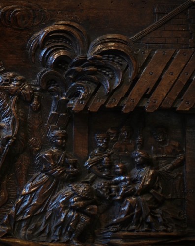 Sculpture Sculpture en Bois - L’Adoration des Mages - Flandres, XVII siècle