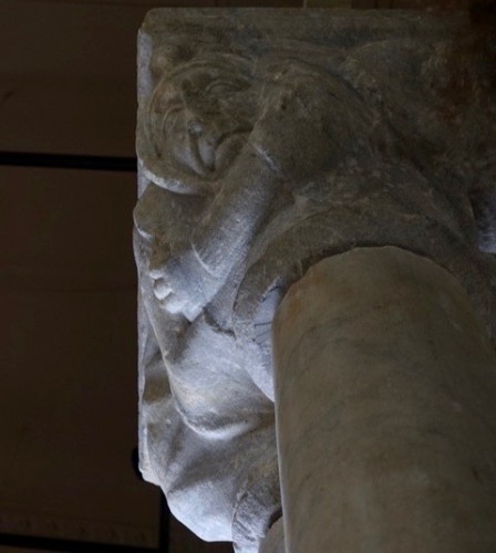 Pair of double cloister capitals on two columns - Toulouse, 14th century - Middle age