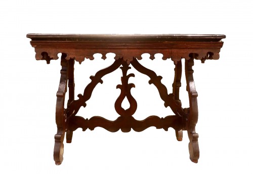 Italian 17th century table "a lira" - North of Italy