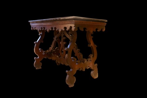 Italian 17th century table &quot;a lira&quot; - North of Italy - Furniture Style Renaissance