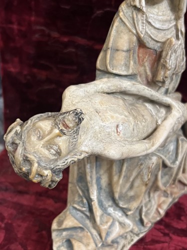 Vierge de pitié en marbre vers 1380 - 