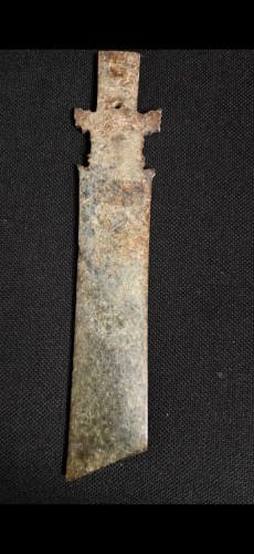 Asian Works of Art  - Blade Jade Zhang western Zhou dynasty