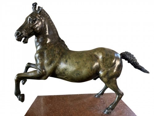 Bronze Horse with patina, late XVIIIth century