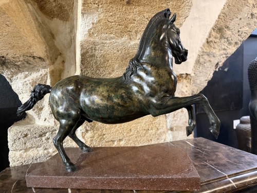 Bronze Horse with patina, late XVIIIth century - 