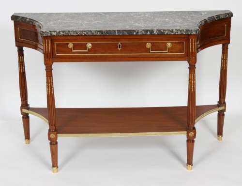 Console en acajou Louis XVI - Mobilier Style 