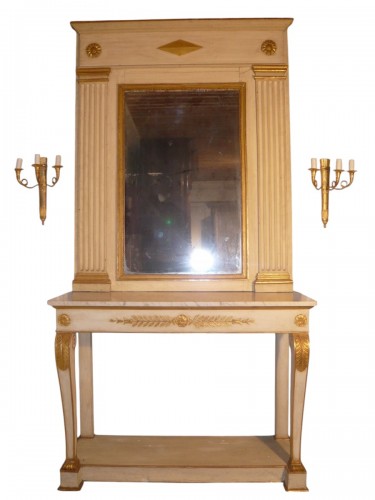 Console and Trumeau mirror Restoration period