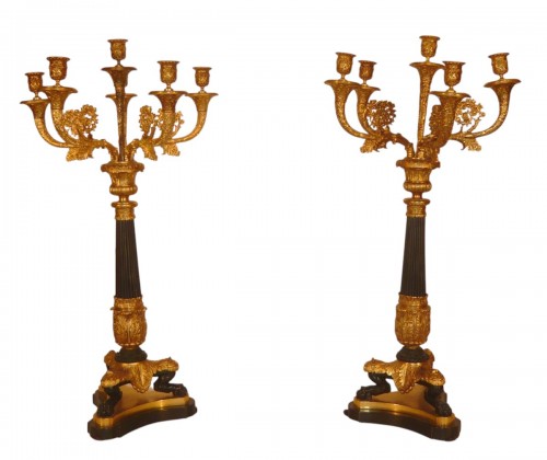 Pair of candelabra, late 19th century