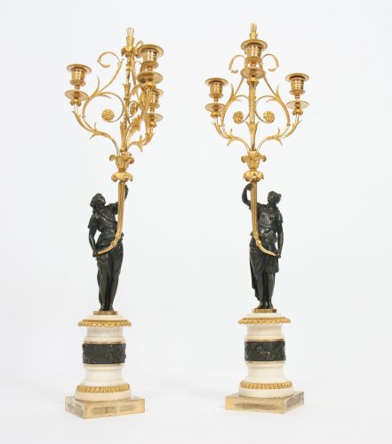 Grande paire de candélabres début XIXe siècle